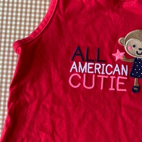 Carter’s All American Cutie Red tank top. Size 4. NWT - Picture 5 of 7